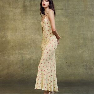 Realisation Par Floral Cream Maxi Dress